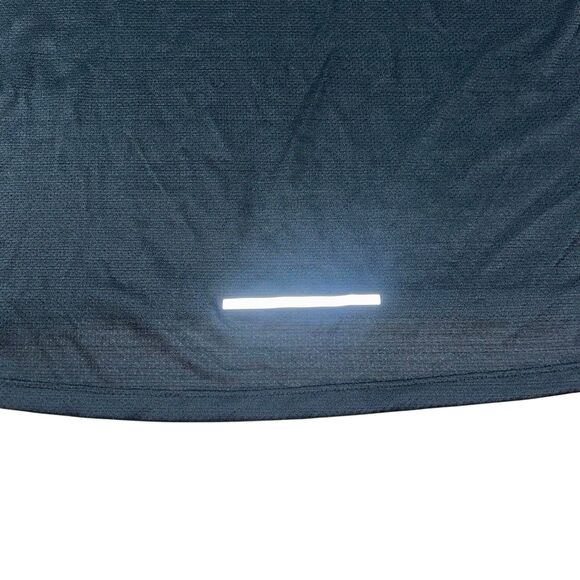 Nike Running Dri-Fit Miler Shirt Mens XL Black Reflective Short Sleeve CU0326010 - Picture 6 of 12